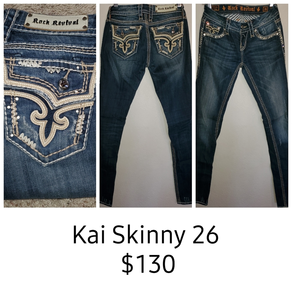 Kai Skinny Rock Revival Jeans